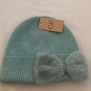 C.C  Knit Beanie with Bow